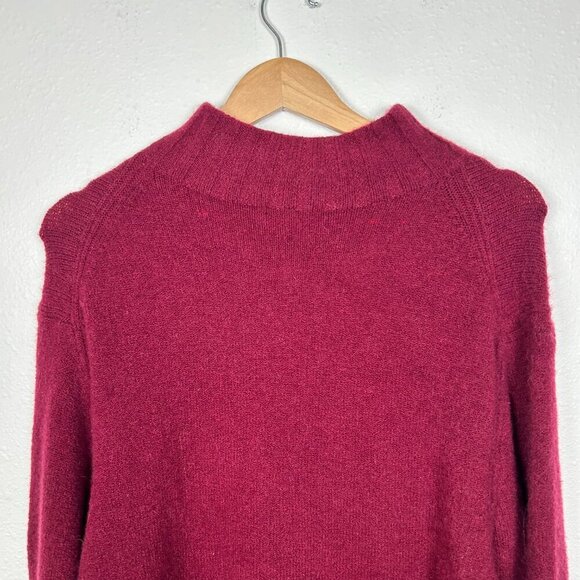 JCREW 2XL Maroon Red Marino and Alpaca Wool Blend Turtleneck Sweater - Picture 9 of 12